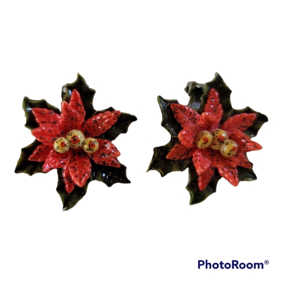 COPY - Vtg Enameled Pin With Clip on Earrings - Picture 4 of 4